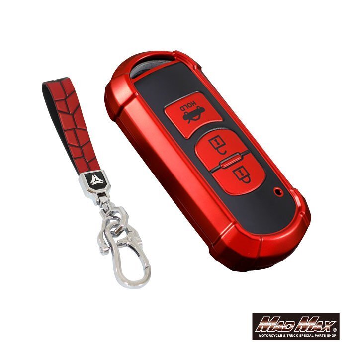 カー用品 MAZDA マツダ専用 ロボケース TYPE A 3ボタン式 TPUソフト スマートキーケース レッド/父の日 母の日【メール便送料210円】拍卖