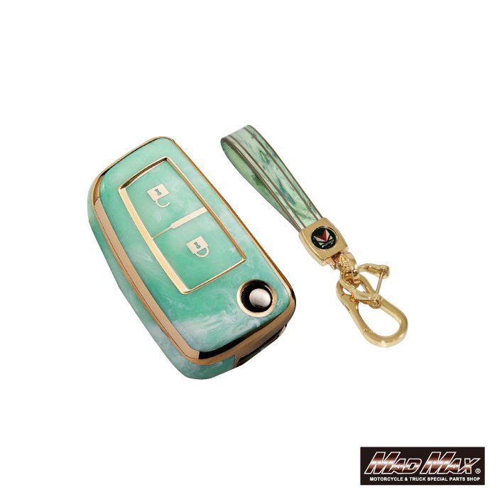 カー用品 NISSAN 日産専用 大理石調 TYPE B TPUスマートキーケース グリーン/プレゼント 父の日 母の日 誕生日【メール便送料210円】拍卖