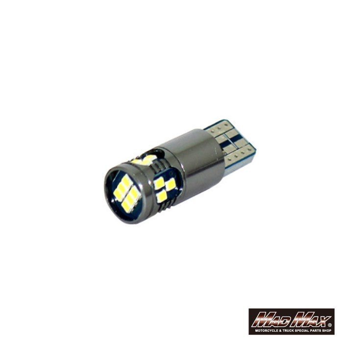 MADMAX カー用品 T10 SMDバルブ (18粒)ウェッジ球 6500K 12/24V ホワイト 1個/セレナ カローラ ステップワゴン ノア【メール便送料190円】拍卖