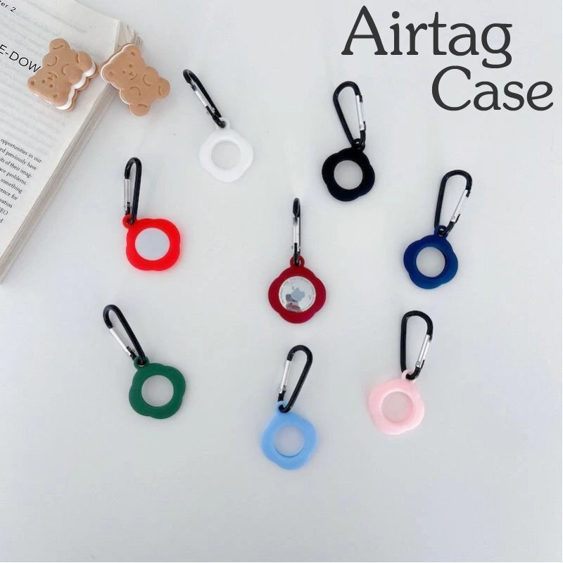 MADMAX AirTag ケース 保護ケース シリコンケース 保護カバー クリアケース レッド/エアタグ 保護カバー 紛失防止【メール便送料190円】拍卖