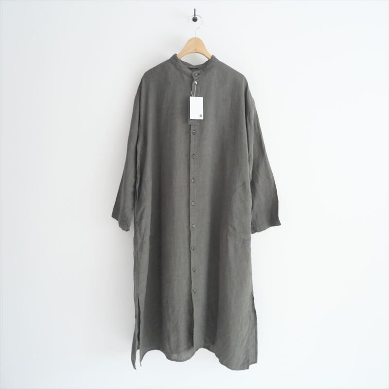 2024SS / 未使用 / 鳥取のセレクトショップplus oneオリジナル / Luminaes / ストライプリネン シャツOP ワンピース 1 / OP-19 / 2408-0280拍卖