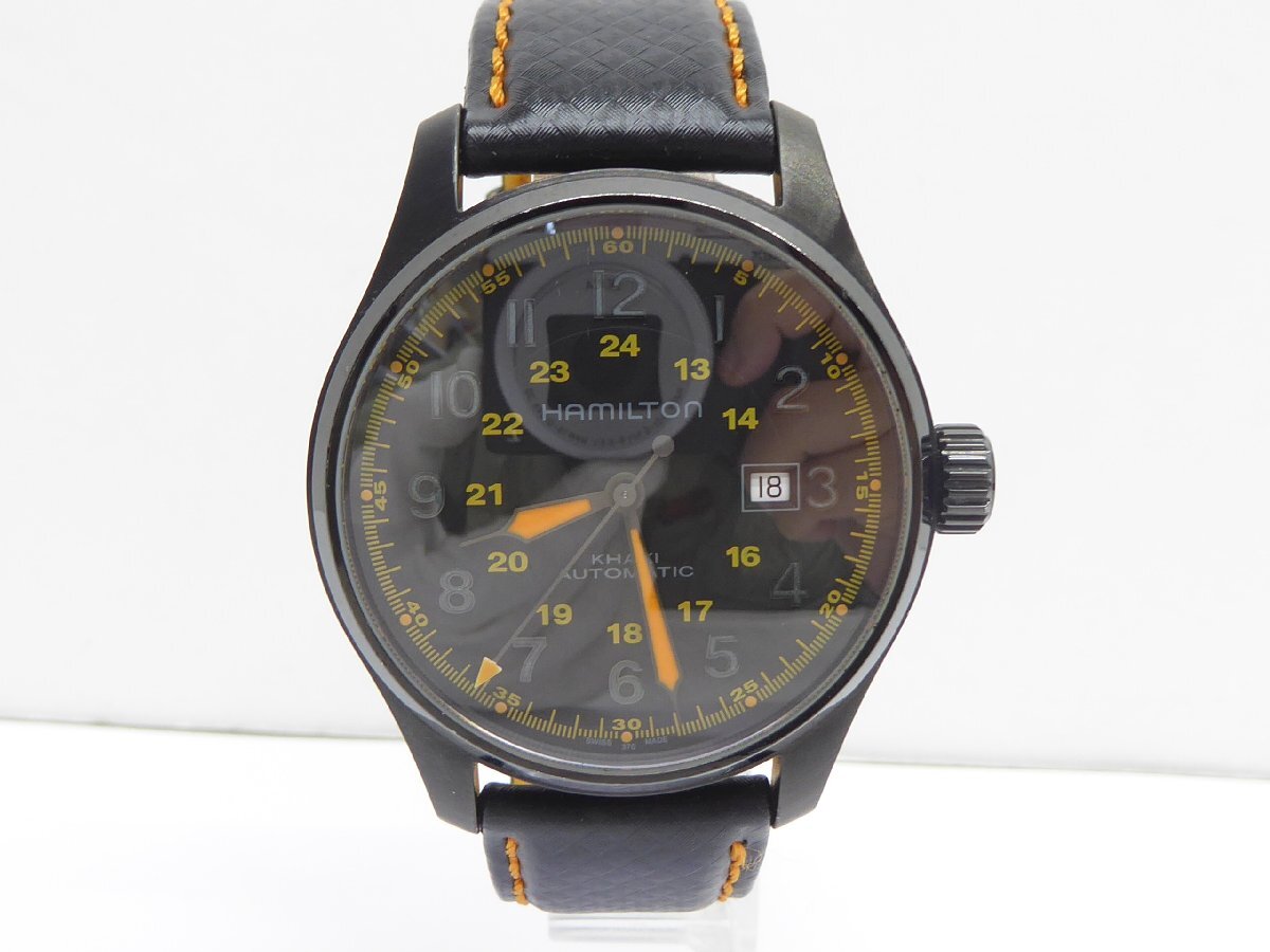 ハミルトン HAMILTON H706850 カーキフィールド デイト オートマチック ※社外ベルト メンズ 腕時計 △WA6138拍卖