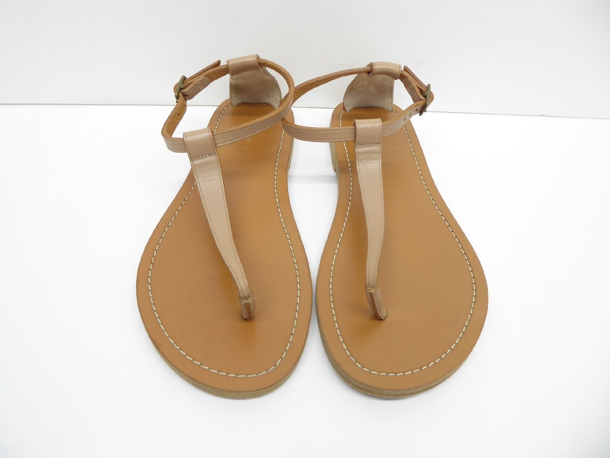 セリーヌ CELINE レザートングサンダル SIZE36.5 約23.5cm 靴 △WP2145拍卖