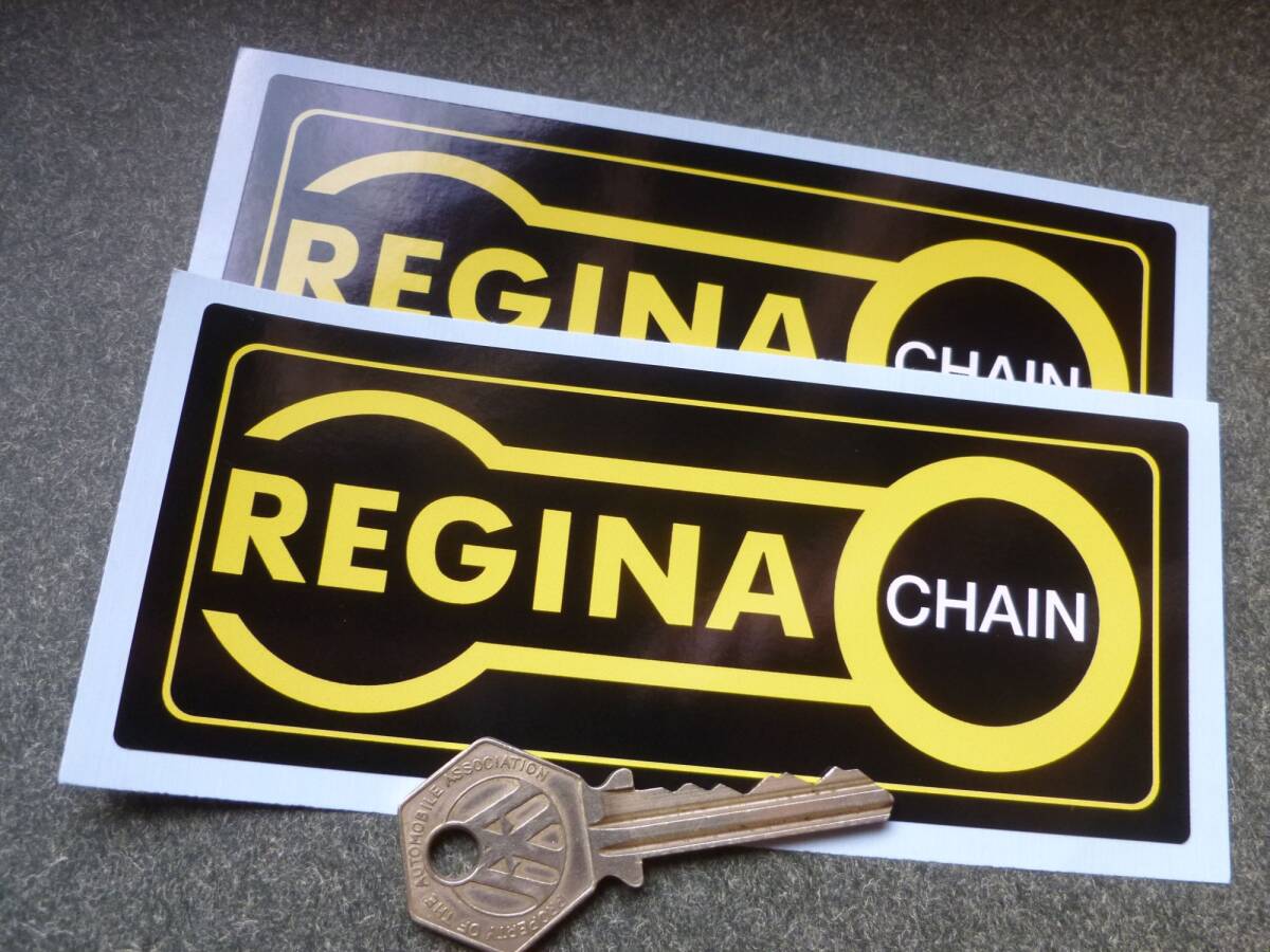 Regina Chain レジーナ チェーン 95mm x 40mm 車 バイク ステッカー デカール 送料無料拍卖