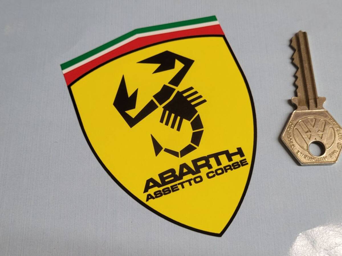 Abarth アバルト 75mm × 100mm 車 バイク ステッカー デカール 送料無料拍卖