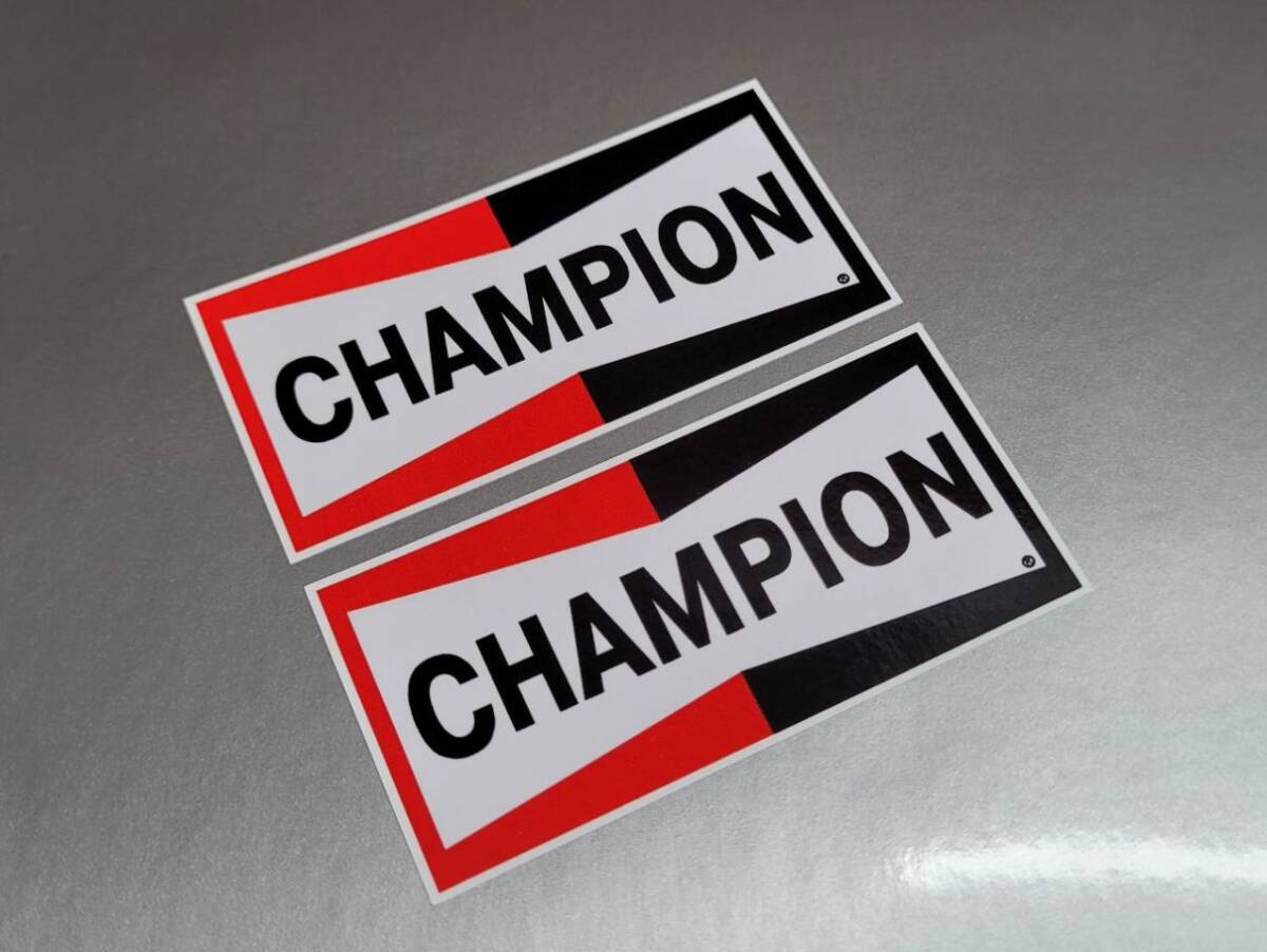 Champion チャンピオン スパークプラグ 50mm x 25mm 車 バイク ステッカー デカール 送料無料拍卖