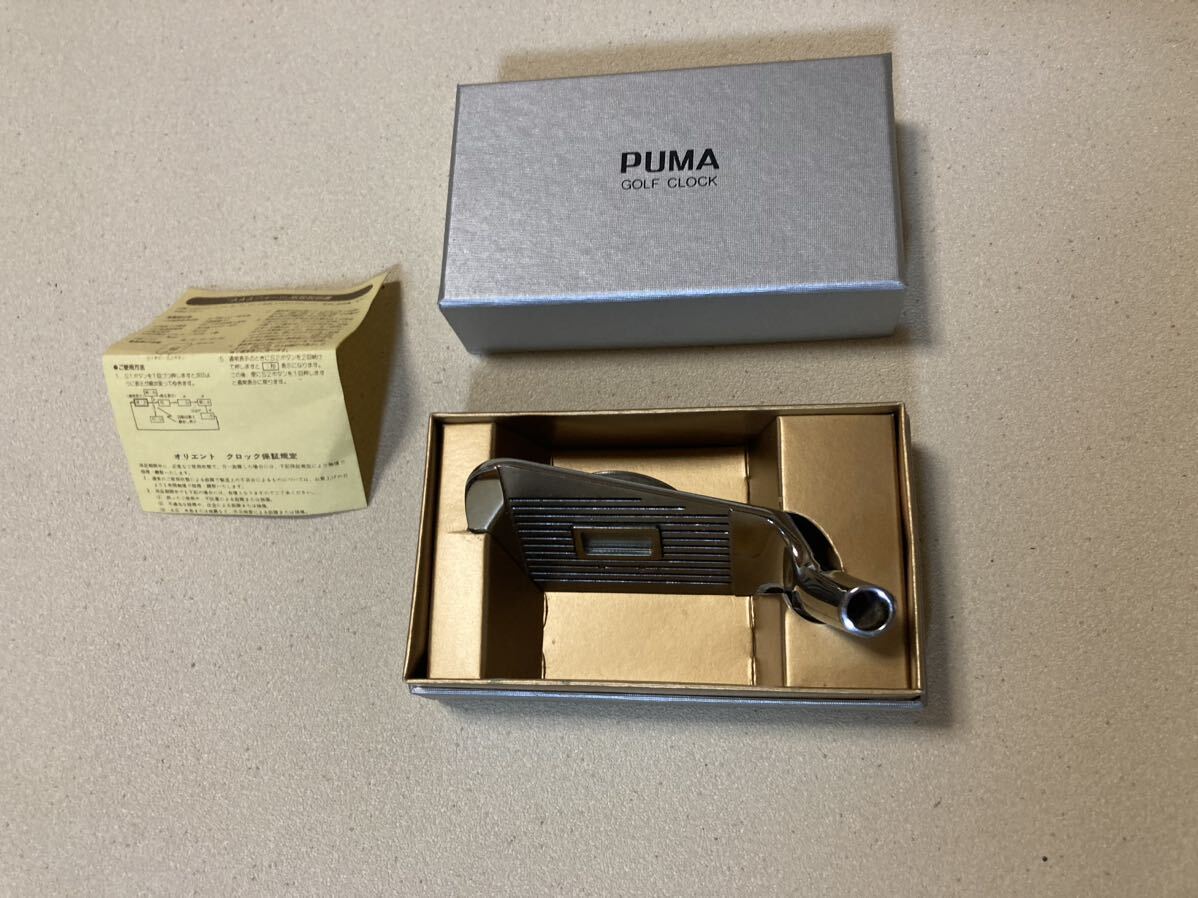 PUMA GOLF CLOCK 時計 オリエント 昭和レトロ 記念品拍卖