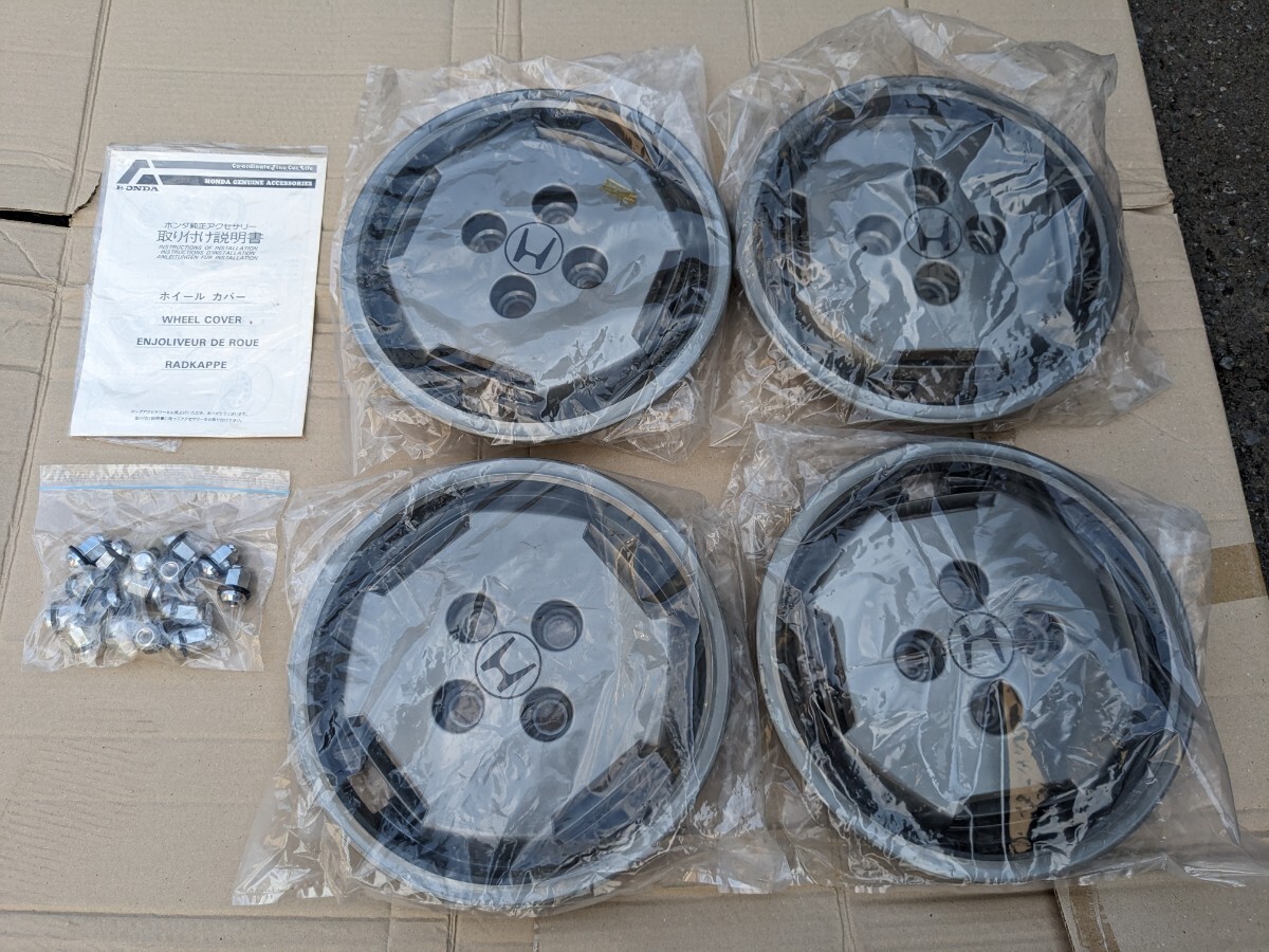 ホンダ HONDA プレリュード 2代目 AB ホイール カバー キャップ 新古品 新品 BA5 XX SI 3代目 無限 PRELUDE crx アコード 2.0拍卖