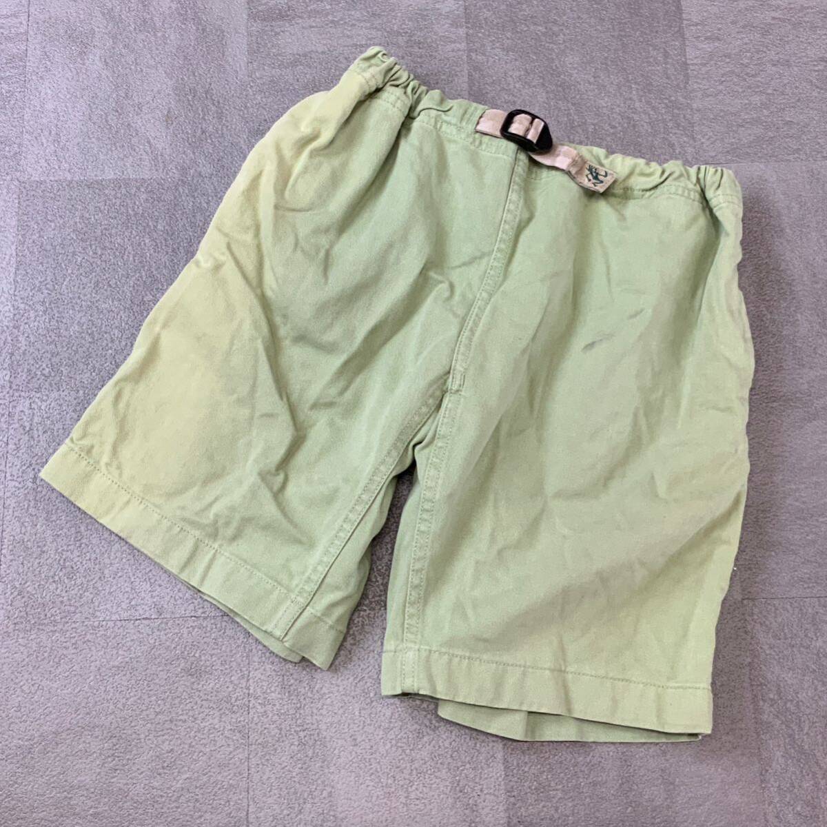 GRAMICCI グラミチ クライミングパンツ ハーフパンツ ショートパンツ キッズ 140サイズ グリーン アウトドア キャンプ 登山拍卖