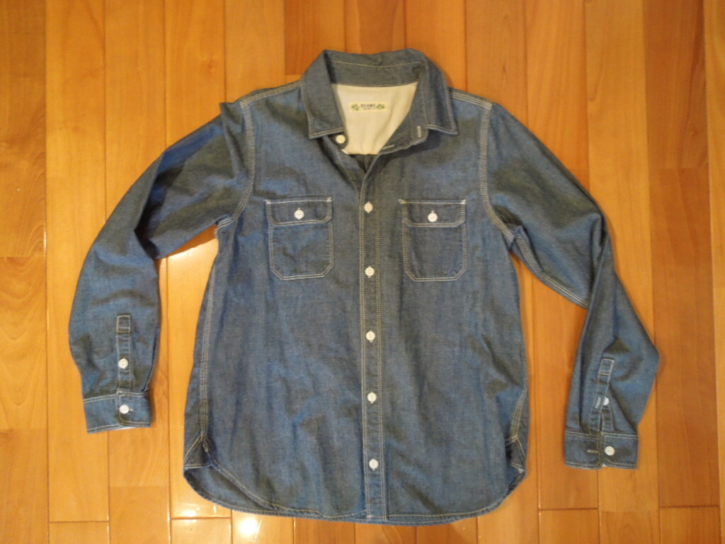 BEAMS HEART ビームス 長袖ダンガリーシャツ Sサイズ拍卖