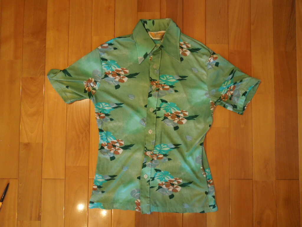 Quinesso 70'sヴィンテージ 半袖シャツ ポリシャツ Mサイズ拍卖