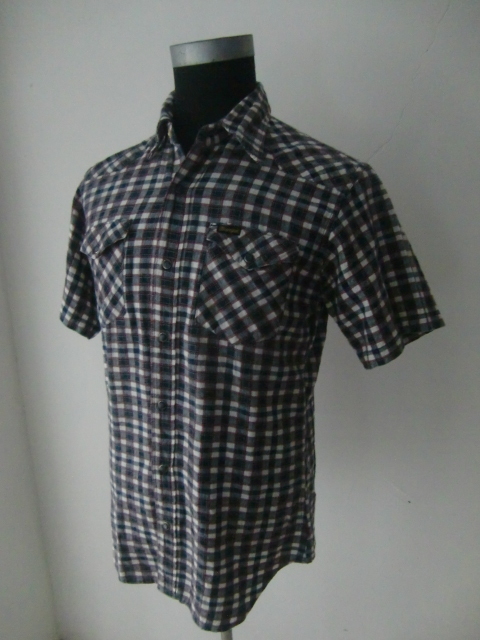 送料無料 90's 生産 60's~70’s レプリカ Wrangler 白タグ ラングラ ウエスタン シャツ ワーク 旧タグ 60年代 70年代 復刻 90年代 織生地拍卖