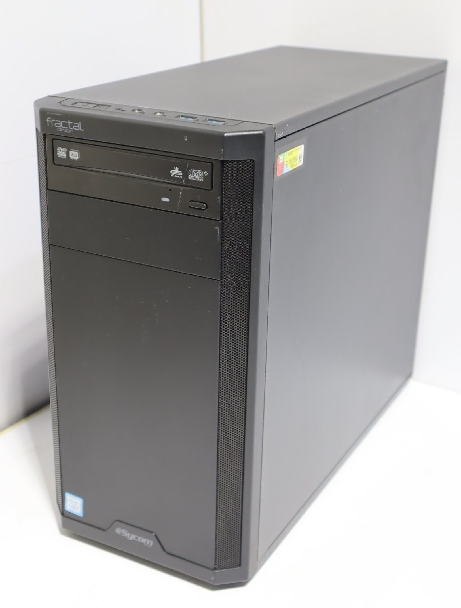 140☆Sycom サイコム fractal design Core i5-7500 3.40GHz / メモリ8GB / HDD1TB / Windows11★3O-920拍卖