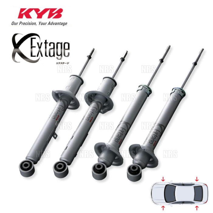 KYB カヤバ EXTAGE エクステージ ショック (前後セット) GS250/GS350 GRL11/GRL10 4GR-FSE/2GR-FSE 12/1~16/8 2WD車 (E-E93175804拍卖