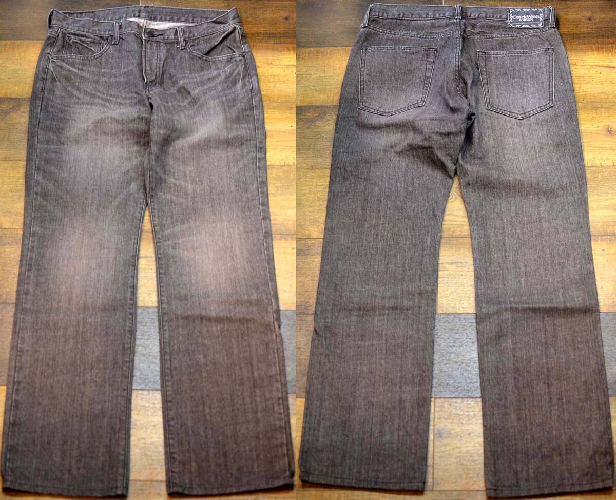 D58/BOBSON/ボブソン デニムパンツジーンズ ブラックストレート 新品未使用拍卖