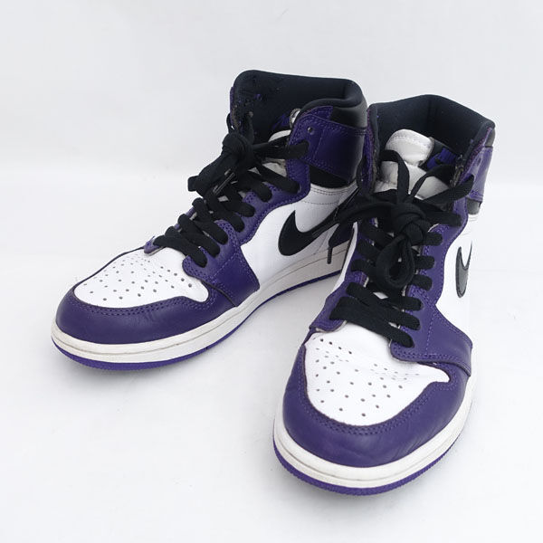★ ナイキ JORDAN 1 RETRO HIGH OG COURT パープル 26cm 555088-500 (0220496827)拍卖