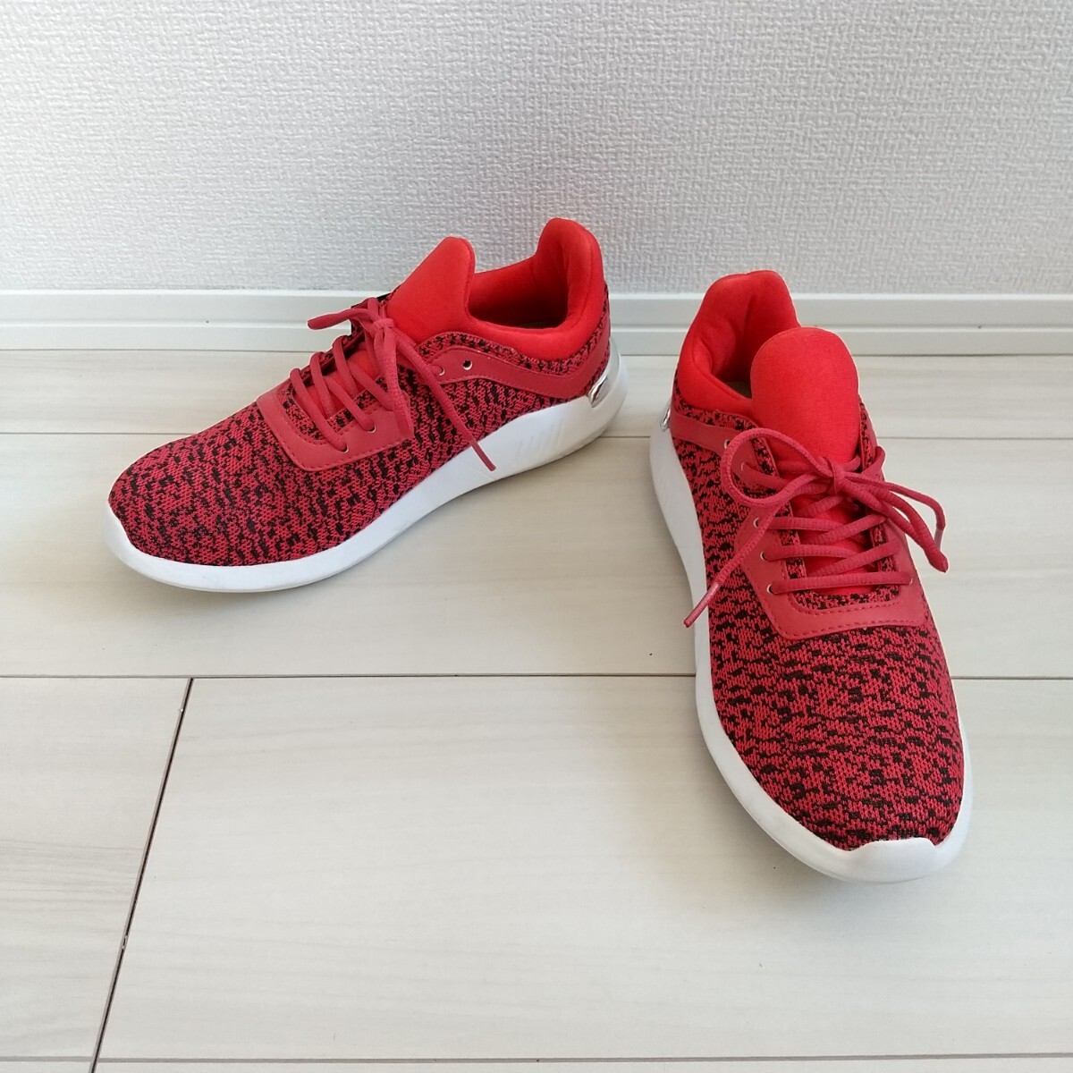 ☆(666)JADE レッド スニーカー(24.0cm)拍卖