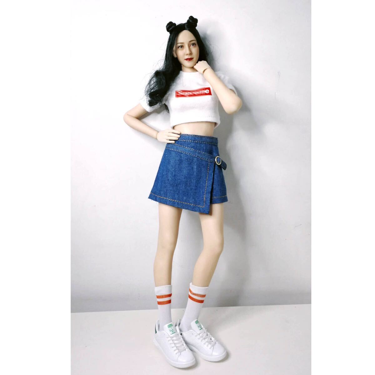 D25 1/6スケール 女性素体専用 Phicen TBLeague JIAOU DOLL 女性素体対応 Tシャツ スカート セット拍卖