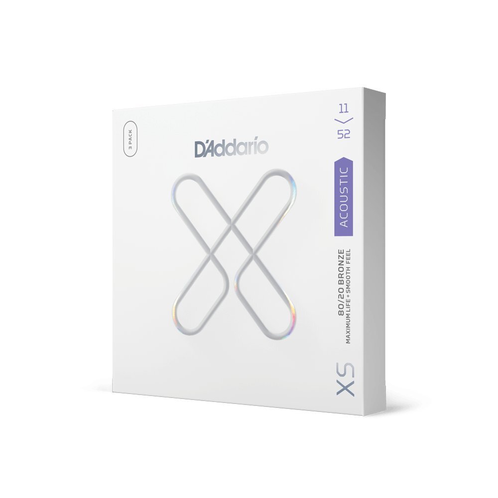 【お得な3セット】D'Addario アコースティック ギター弦 XSシリーズ 80/20 BRONZE CUSTOM LIGHT XSABR11-52-3P拍卖