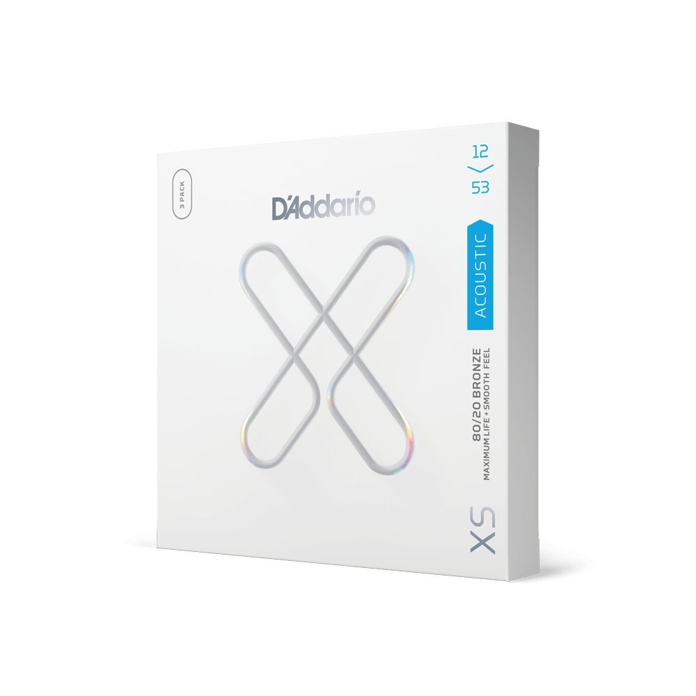 【お得な3セット】D'Addario アコースティック ギター弦 XSシリーズ 80/20 BRONZE LIGHT XSABR12-53-3P拍卖