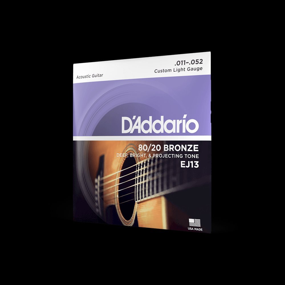 【アコースティックギター弦】 ダダリオ D'Addario EJ13 Custom Light 11-52 80/20 BRONZE 正規品拍卖