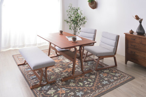 【ダイニングテーブル】 食卓 ブラウン レトロ 北欧 カフェ リビング リビングダイニング 天然木 新生活 幅130センチ 収納棚付きテーブル拍卖