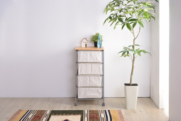 【キャンバスチェスト4段】 チェスト 収納 家具 インテリア デザイン 収納スペース ハンドル リビングルーム 寝室 書斎拍卖