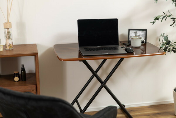 【昇降テーブル】 テーブル リフトテーブル 昇降テーブル センターテーブル 鏡面 折りたたみ 昇降 便利 ローテーブル ダイニング ブラウン拍卖