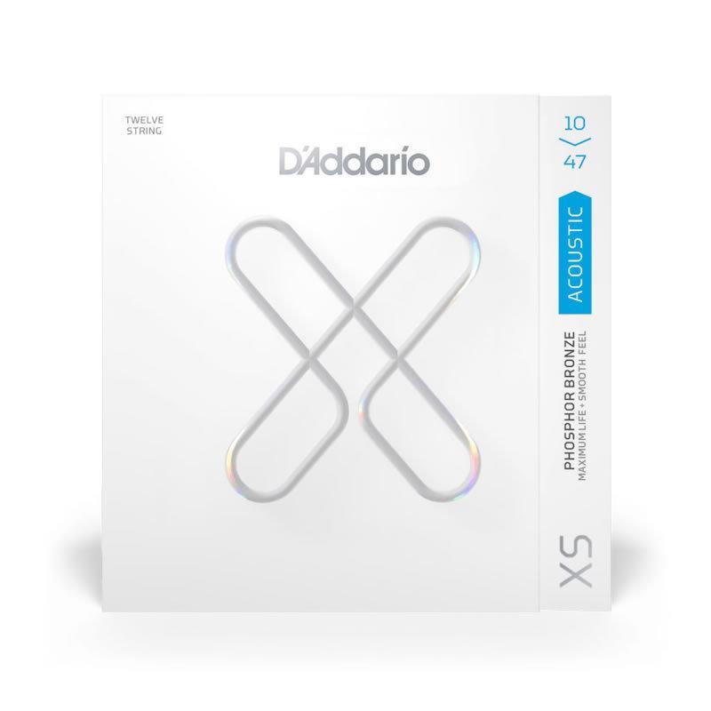 【アコースティックギター弦 12弦】D'Addario アコースティック ギター XSシリーズ PHOSPHOR BRONZE LIGHT GAUGE XSAPB10-47-12拍卖