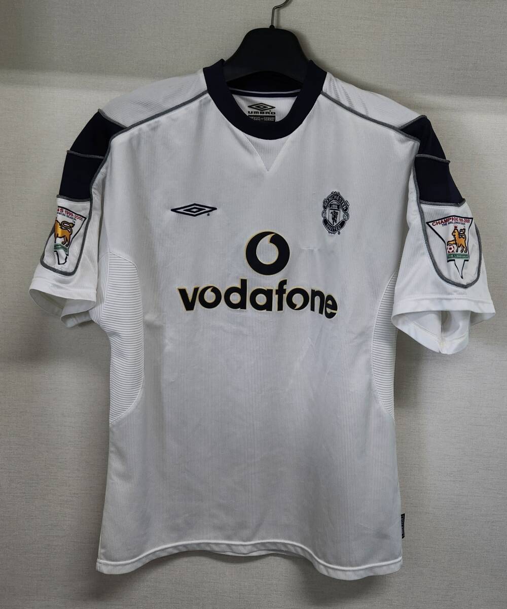 00-01マンチェスターユナイテッド(A)#7 ベッカム BECKHAM 半袖 正規UMBRO プレミアリーグ仕様 L拍卖