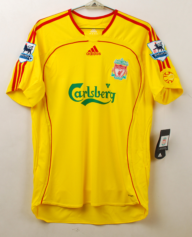 06-07 リバプール Liverpool FC(A)#17 クレイグ・ベラミー Bellamy 選手用半袖 adidas プレミアリーグ仕様 L拍卖