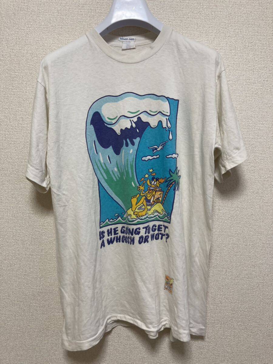 80's ヨーロッパヴィンテージ TEXIMP 半袖 Tシャツ / サーフ キャラクター Wotsits シングルステッチ Vintage Tee拍卖