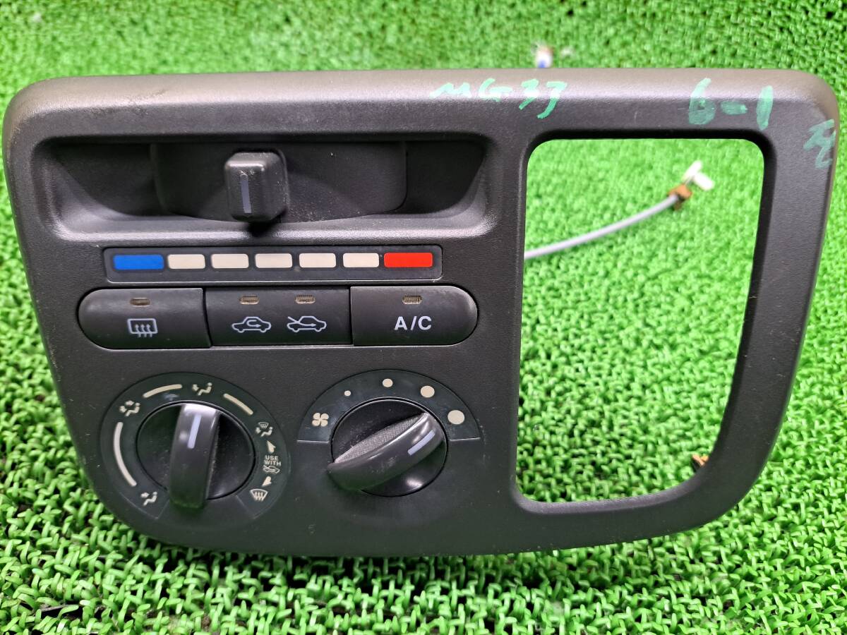 日産 モコ MG33S スズキ MRワゴン MF33S マニュアル エアコンスイッチ エアコンスイッチパネル AC クーラー つまみ ノブ拍卖