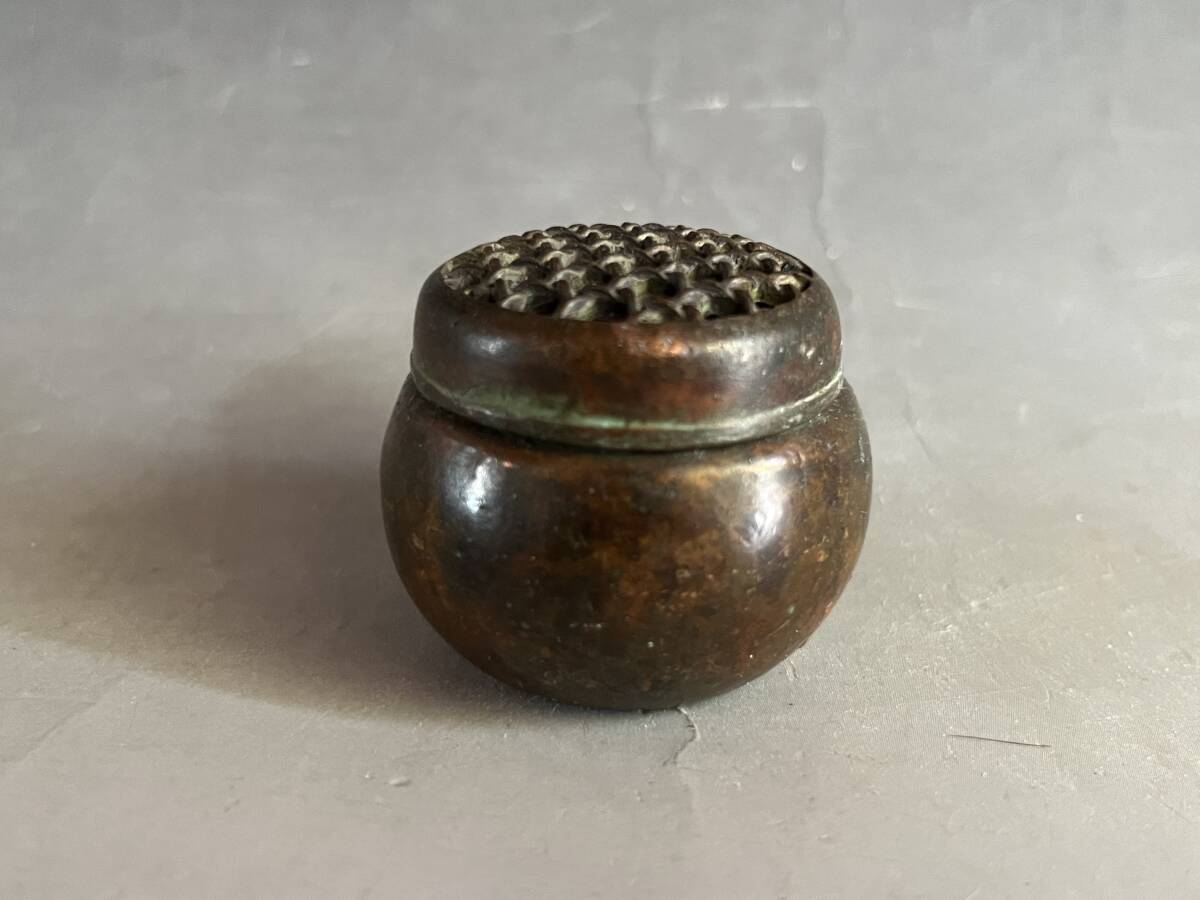 香炉■古銅製 宜徳年製 時代物 小さい香炉 ミニ香炉 古い火器 古玩 唐物 中国 古美術 骨董品■拍卖