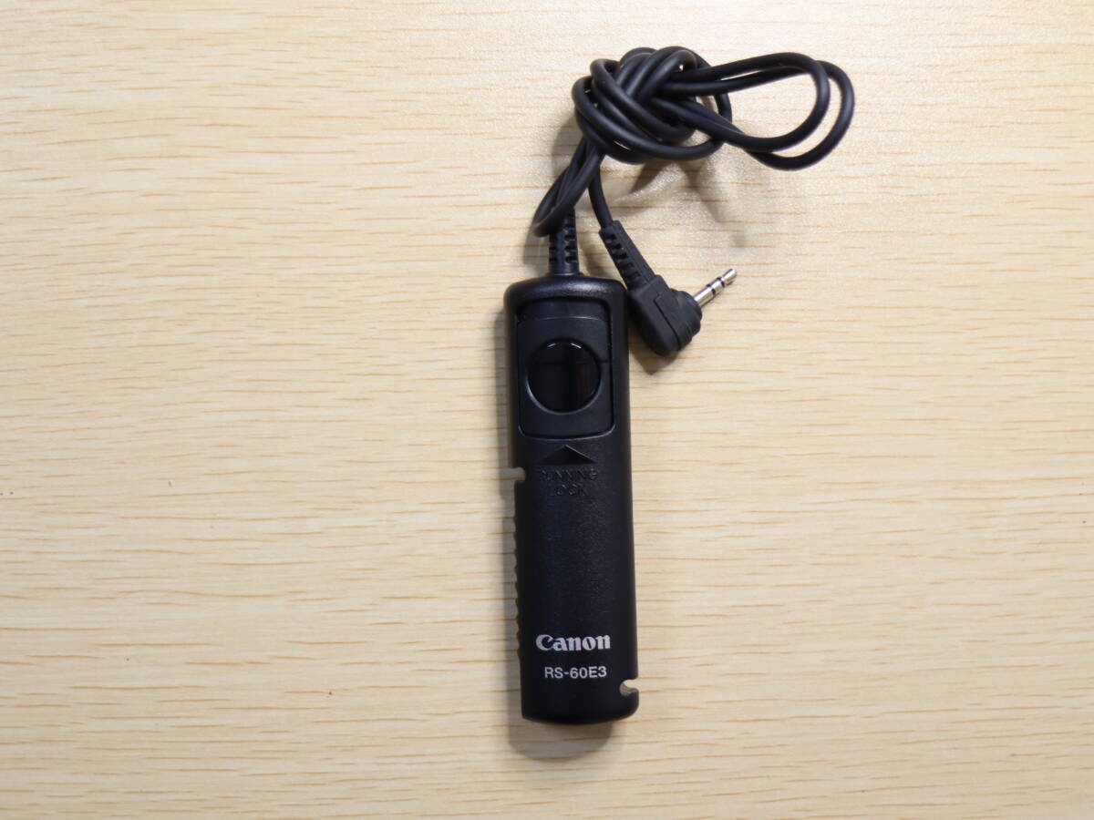 Canon キャノン RS60-E3 純正 リモートケーブル リモートスイッチ リモコン レリーズ 遠隔 シャッター 現状品 (管1801)拍卖