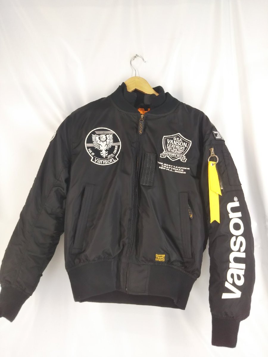 バンソン VANSON VS22108W MA-1 ジャケット プロテクター入り フライトジャケット メンズ バイク バイカー アウター拍卖