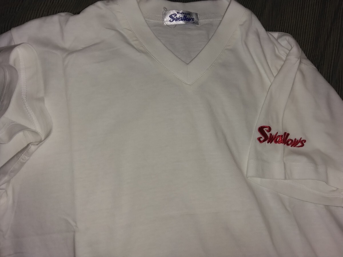 ヤクルトスワローズ ロゴ刺繍 Tシャツ Mサイズ拍卖