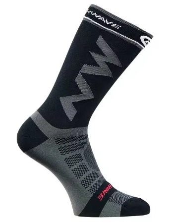 男性と女性のためのプロのスポーツソックス,サイクリングウェア,アウトドア,サイクリング 色: Black 2足拍卖