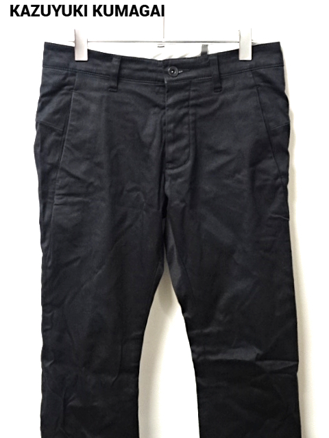 1 ¥20,900【KAZUYUKI KUMAGAI (ATTACHMENT) KP41-080 カズユキ クマガイ (アタッチメント) コットンテンセルチノストレッチ カーブパンツ】拍卖