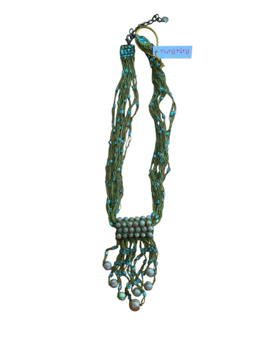 ☆ハンドメイド☆お洒落チョーカーグリーン系拍卖