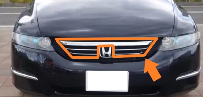 ホンダ オデッセイ RB1/2 前期 未使用 純正 2003~2006 フロント グリル モール クリップ セット ラジエーター ラジエター H0036-2拍卖