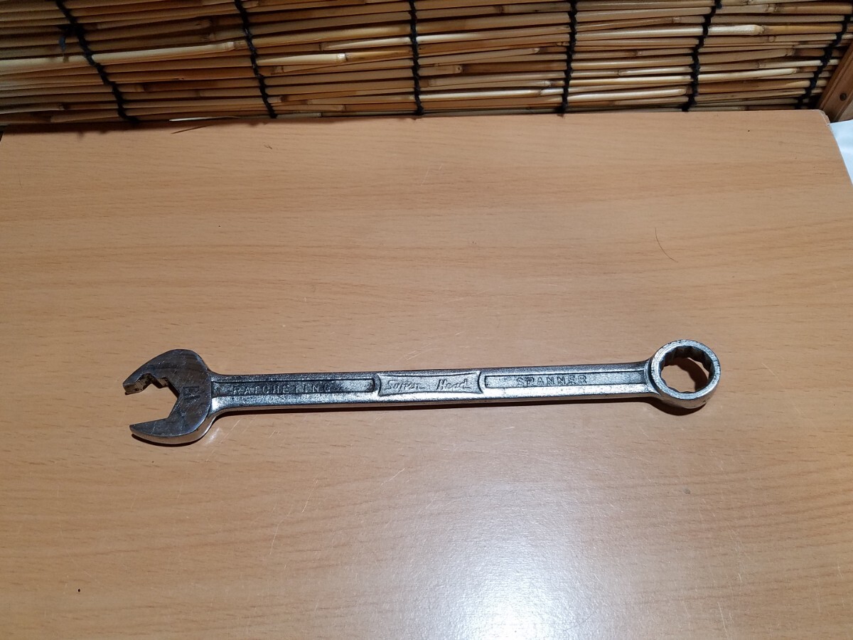 82-1 初期型 スーパーヘッド 17mm ラチェットスパナ コンビネーションレンチ PAT PEND 中古品 Super Head RATCHETING SPANNER 昭和レトロ拍卖