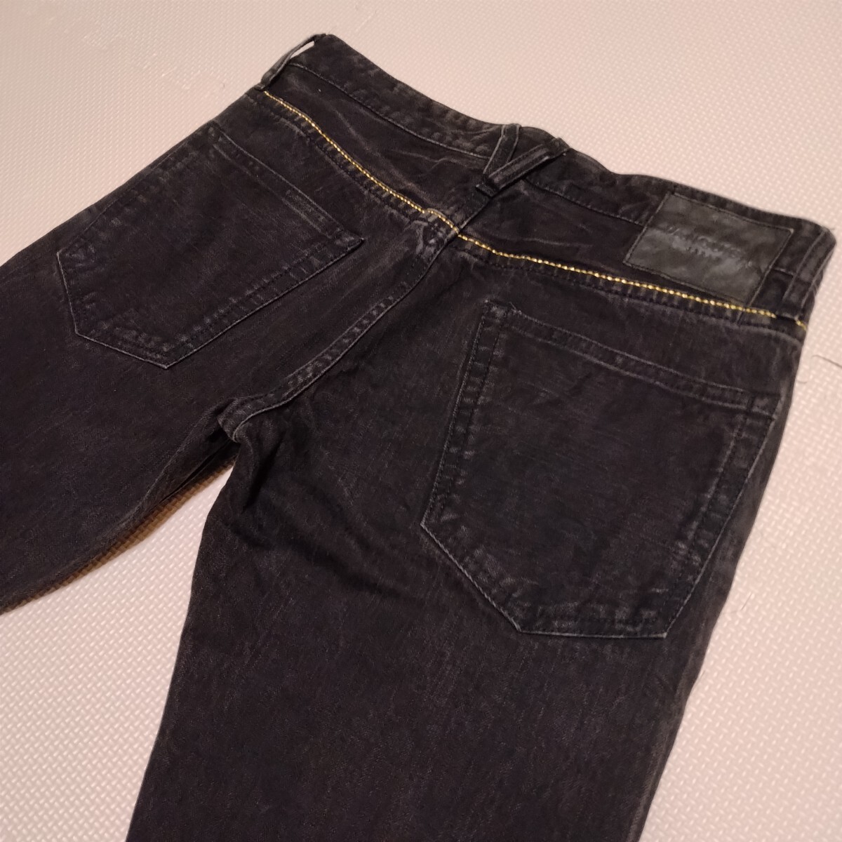 VANQUISH ヴィンテージ タイトフィット ストレッチ デニム ジーンズ ジーパン ヴァンキッシュ ブラック 黒 2拍卖