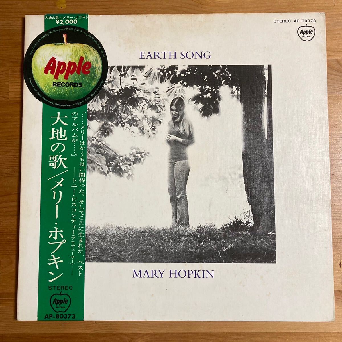 メリー・ホプキン 大地の歌 見本盤 白ラベル 帯付 LP Mary Hopkin Earth Song AP-80373拍卖