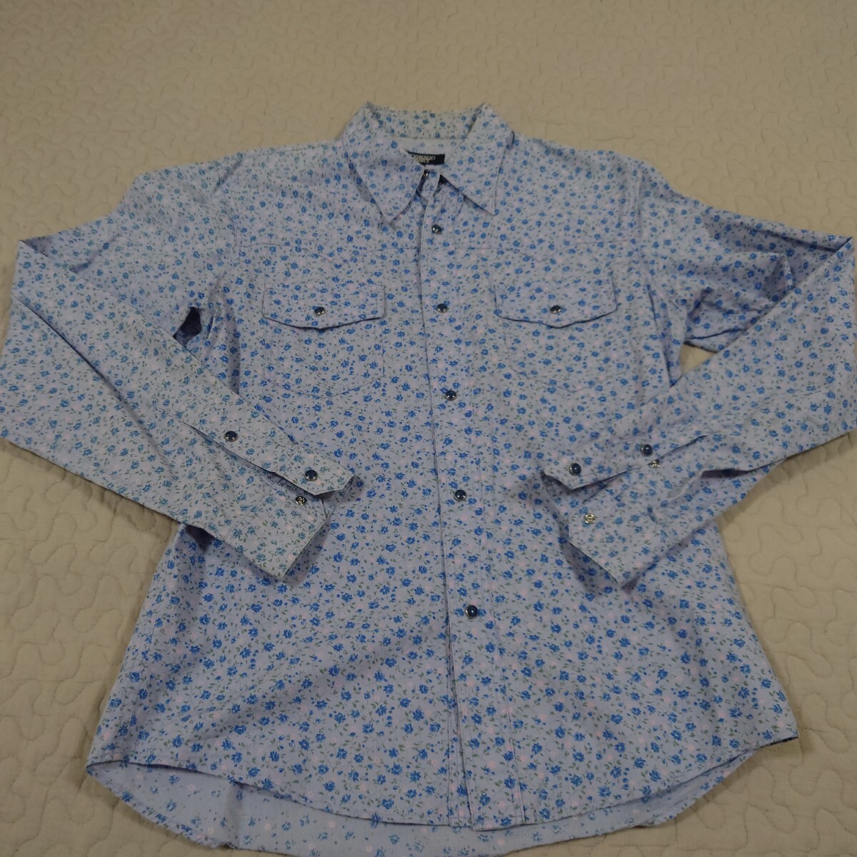 TORNADO MART 長袖ドレスシャツ sizeL 花柄拍卖