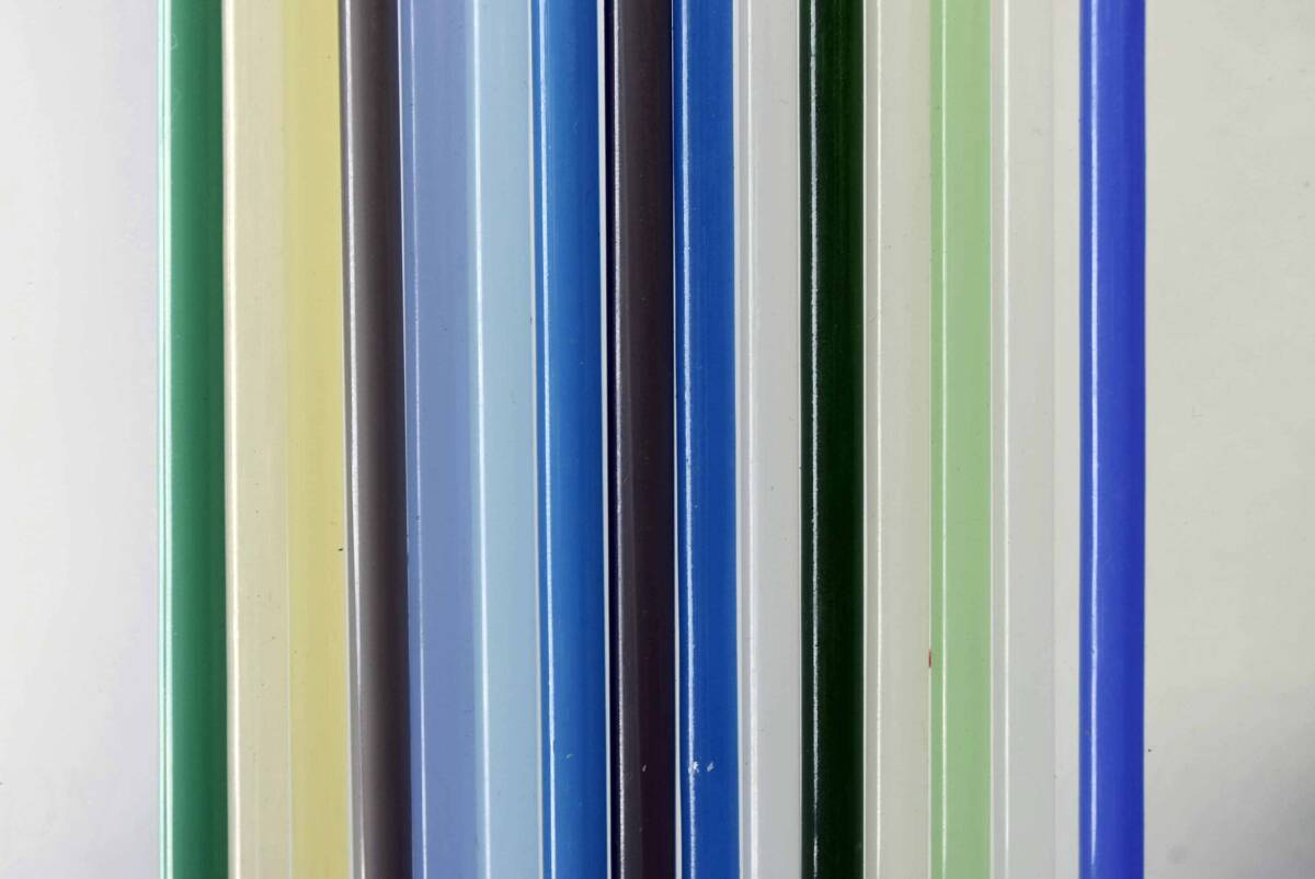 モレッティのガラス棒 PV 15色15本10CM #ヒュージング #ガラス素材 #トンボ玉 MORETTI GLASS ROD 膨張率104拍卖