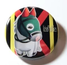 JRA 競馬 アイスフォーリス 缶バッジ 新品 競走馬拍卖