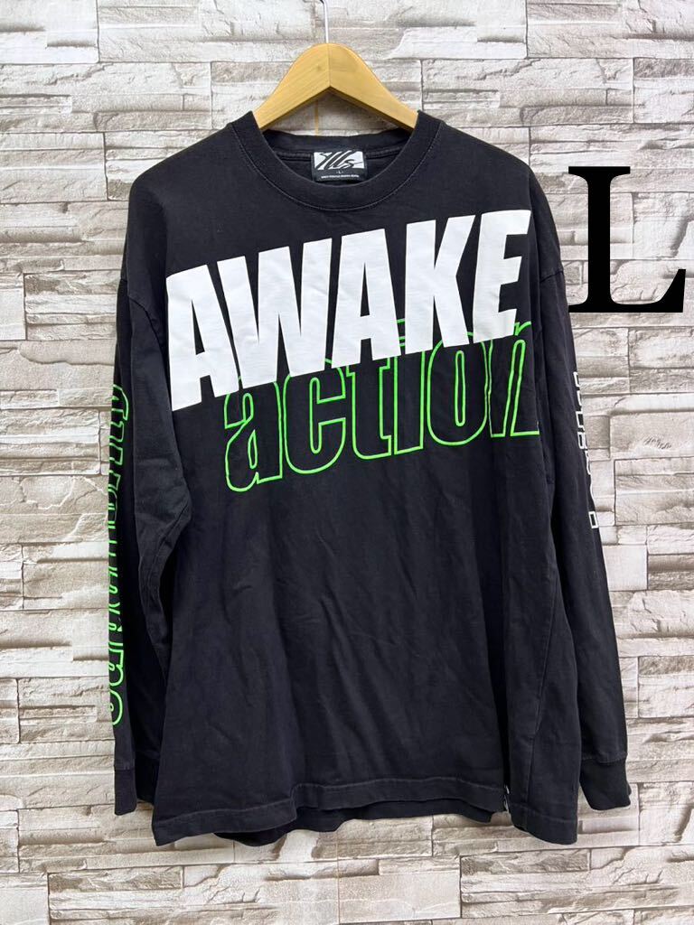 L ILLS イルズ ブラック 長袖Tシャツ 長袖 Tシャツ ロンT 長袖カットソー トップス拍卖