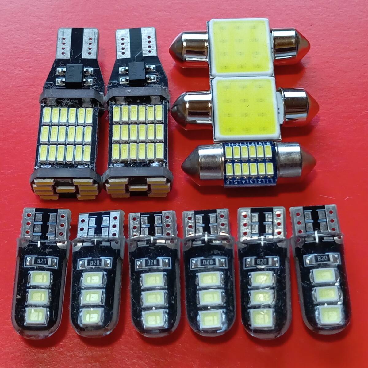 VOXY ヴォクシー ZRR70系 NOAH ノア 超爆光 T10 LED ルームランプ ナンバー灯 バックランプ スモール11点セット /45/6/t31/t28拍卖