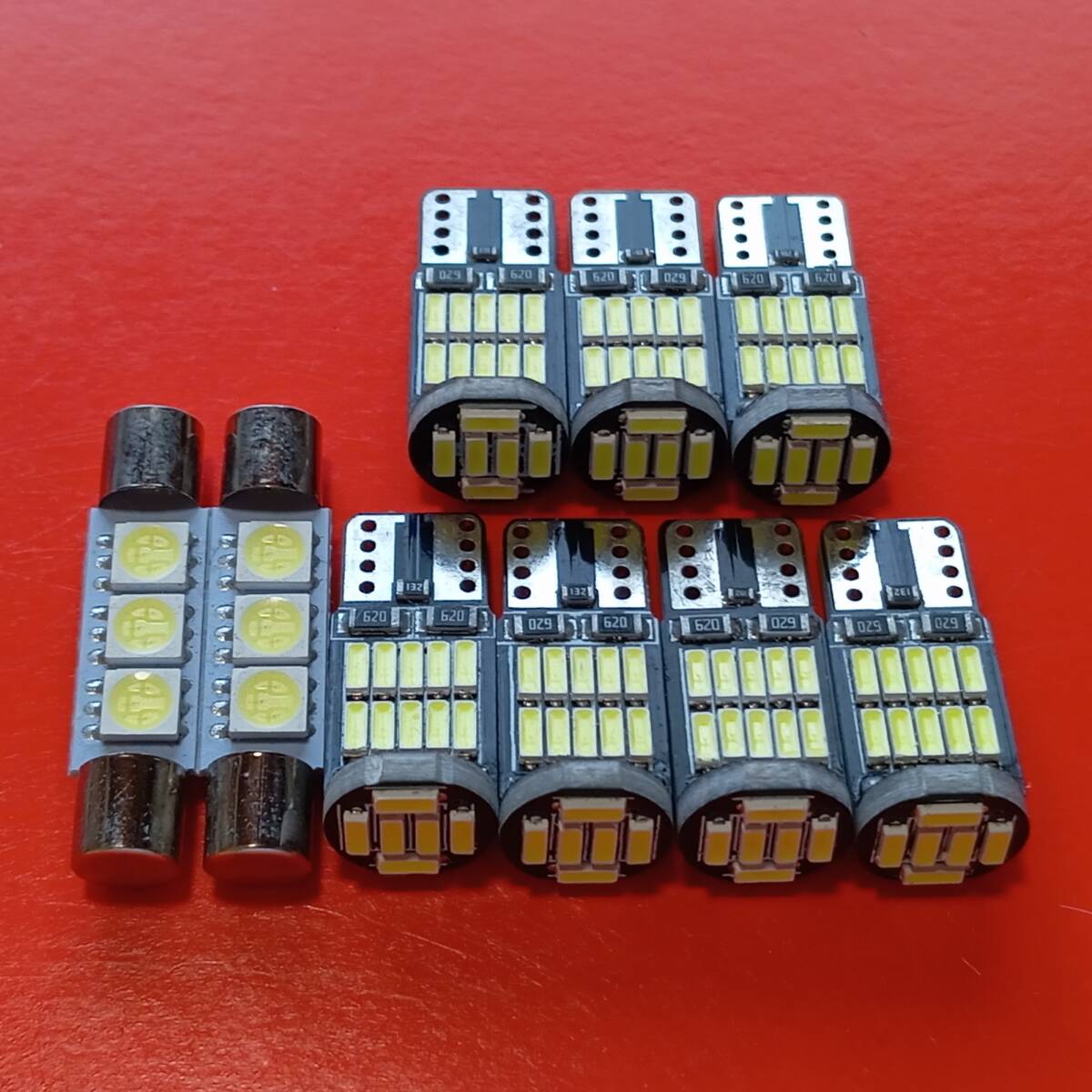 超爆光!ルームランプ V36 スカイライン セダン 純正球交換用LEDライト 9個セット 日産 ホワイト/26/f3拍卖